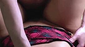 hard missionary pounding leads to creampie after school 😈