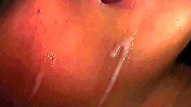 Watch This Feisty Hottie Suck All The Cum After Getting Jizz On Her Face?