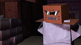 Tied and captured femboy domination with maledom assfucking big cock anal in 3D cartoon