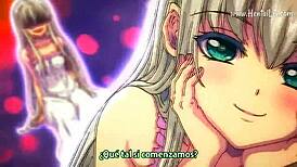 GHOST GIRL TURNS MAN INTO WOMAN AND FUCKS HER IN ANIME FANTASY HENTAI