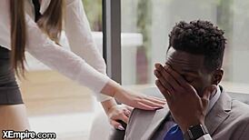 this horny teen ass relieves big black dick stress