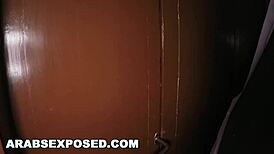 yo, this desperate arab woman kept her hijab on while banging in a hotel