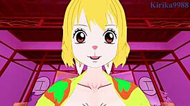 Perona And Carrot Have Intense Sex In One Piece POV Hentai!