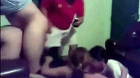 Crazy Couple Fucks In Front Of Their Friends