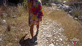 i flash my pierced pussy outdoors