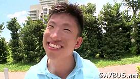 blindfolded stud tricked into oral by hunk