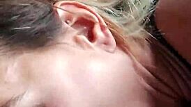 My friend jerks me off while I suck his cock on a crowded train