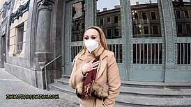 big natural tits milf dominno gives oral and gets creampie quickie