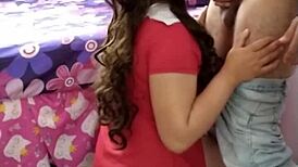 Brother fucks sister secretly at home