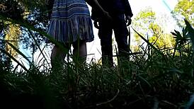 I sqeezed the milfs fat ass too hard and she helped me cum