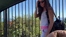 stepsister assists with sloppy task and receives messy result