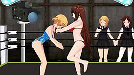 princess of the ring battle, nina vs karin in wild anime catfight. who dominates tonight?