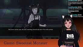 i'm lewdneko playing sweetest monster part 2, its so fun!