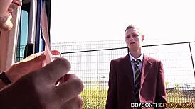 Aiden Jason Ignites Passion in Car with Hung Gay Lovers Threesome!