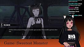 i'm lewdneko playing sweetest monster part 2, its so fun!