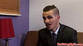 Young Punk Impresses Boss In Office