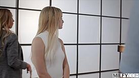 Milfy Nikki cums hard riding his cock, wow!