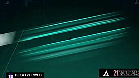 stunning redhead veronica leal starts her day at the office with a hot blowjob, then dives into wild anal fucking before getting cum in her mouth