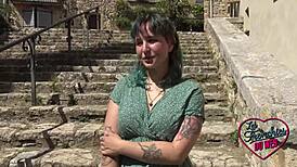 angelina takes care of naughty khala in outdoor threesome