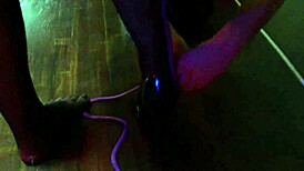 inked babe nyx tied and tickled topless, nipples exposed 😈