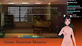 i'm lewdneko playing sweetest monster part 2, its so fun!