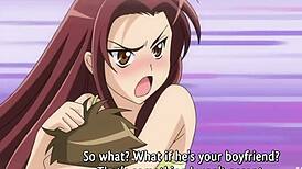 busty teen 18+s fight for a lucky man in threesome creampie hentai