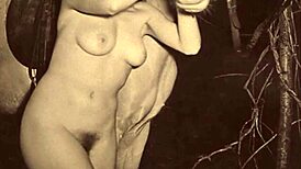 Beautiful and the beast: A retro porn movie with hairy tits