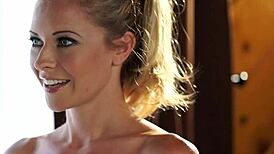 Lesbian ex-lovers Lena Nicole and Jojo Kiss reconnect with steamy touches. Their oiled bodies ignite old flames.