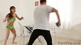 Teen pounded by huge cock, what a mess you made