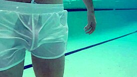 XnxxJohn Pool Boy Caught in See-Thru Underwater GoPro Action