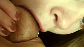 German Teen 18+ Performs Deepthroat Blowjob With Friend