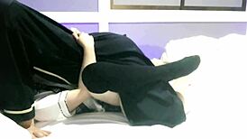 Amateur Schoolgirl In Uniform Cosplay Gets Handjob And Blowjob Before Creampie