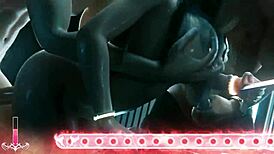 Fap Hero 3 特色Smetankas的Tifa Lokhart在行动中