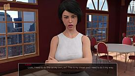 brunette with big tits submits to master in outdoor setting