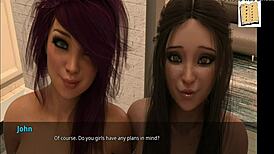 Jamie and Shauna intriguingly show off their new butt plugs in amateur display