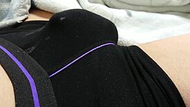 Asian guy cums in underwear, then jerks off again