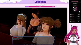 嘿，现在看VTuber lewdneko玩后宫酒店第20部分