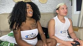 i made my naughty neighbor pay the bet with her pussy