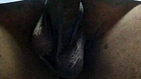 Webcam session features a massive dick in masturbation display