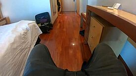 amazing cumshot lands in misha maver's mouth while rimming and licking balls