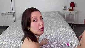 WOW! Busty Goddess Schools Two Rookies in Wild Sex Lessons