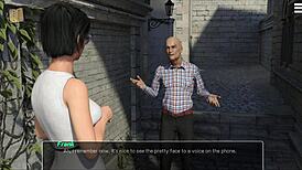 brunette with big tits submits to master in outdoor setting