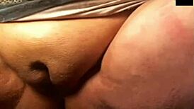 Mature woman masturbates with dildo on cam