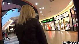 Czech teen seduced and fucked in hypermarket pov