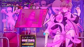 Quarta Knight bound in tight bondage with big ass and tits in hentai anime game.