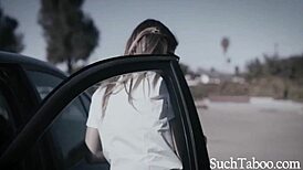 Watch These Nerds Get Double Penetrated by a Brunette with Big Ass!