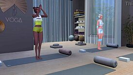 Lustful lesbian sluts got wild with dirty sex in the gym. Check this anime hentai preview!