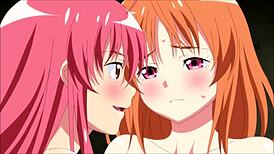 Yachika and Mia in Hentai Lesbian Fingering