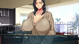 i'm in the changeroom with the milf in kanojo no okaa-san ep4