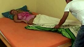 hidden camera captures maid giving blowjob